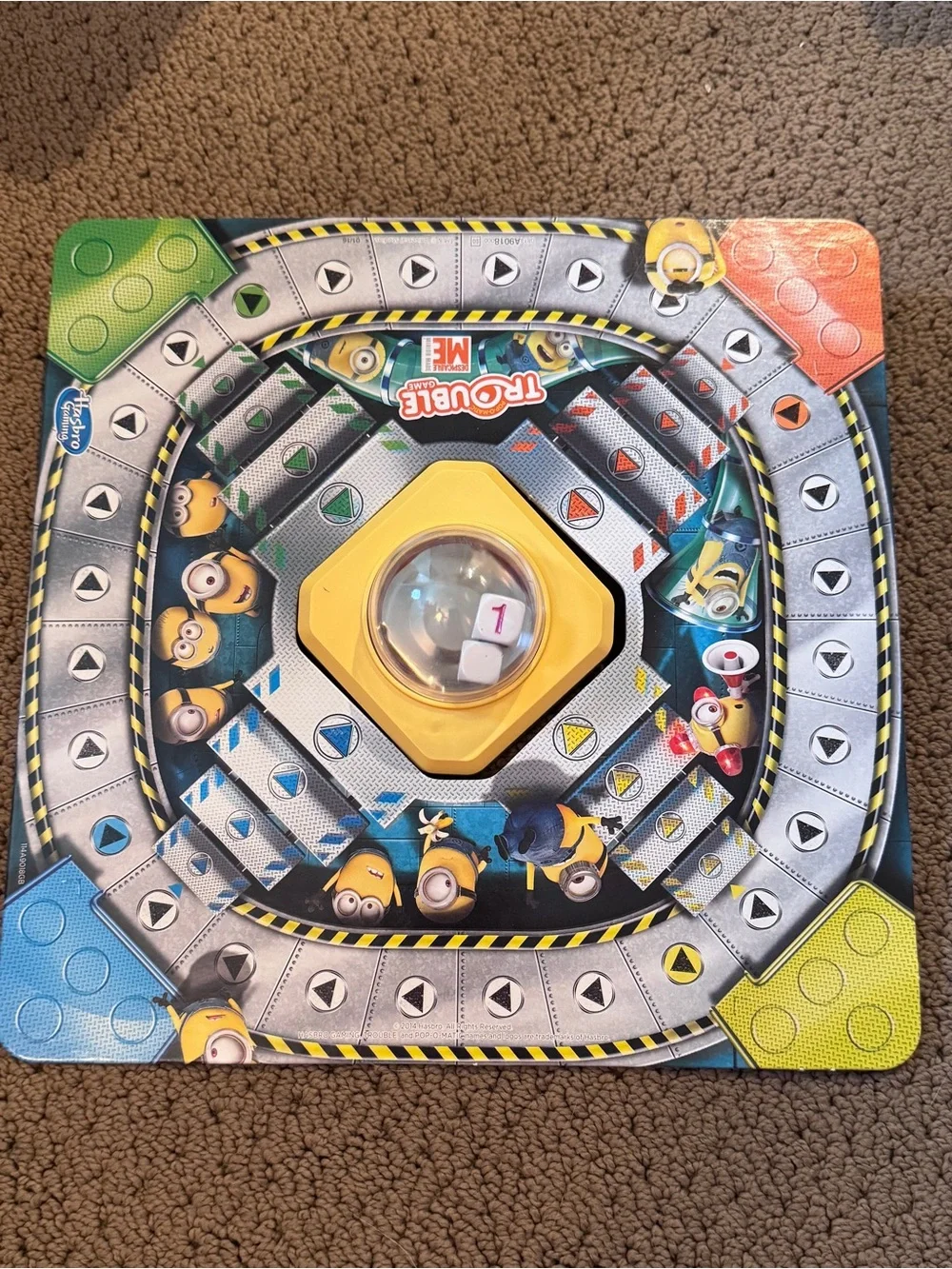 Hasbro Trouble Game - Yellow Minion Artwork